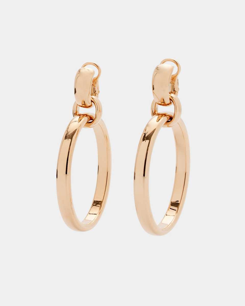 Iconica Circle Earrings in Rose Gold